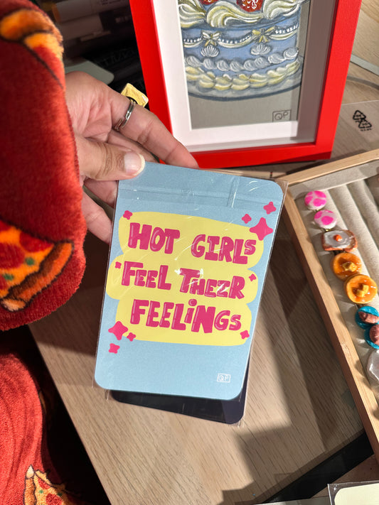 Girls! 4x6 inch Art Print by QP