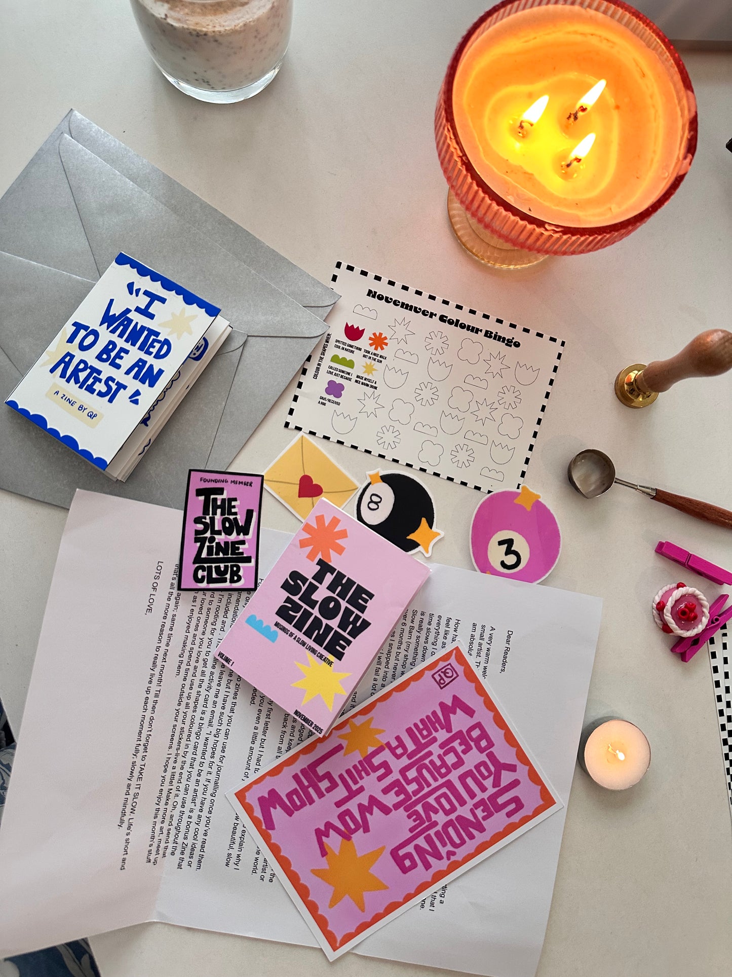 The Slow Zine Club (Monthly Mail Club)