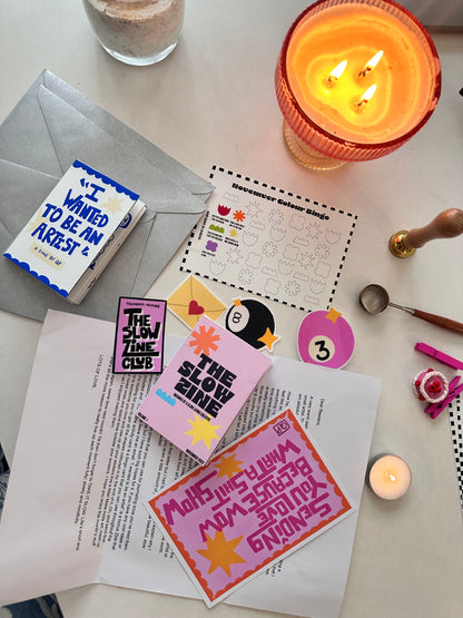 The Slow Zine Club (Monthly Mail Club)