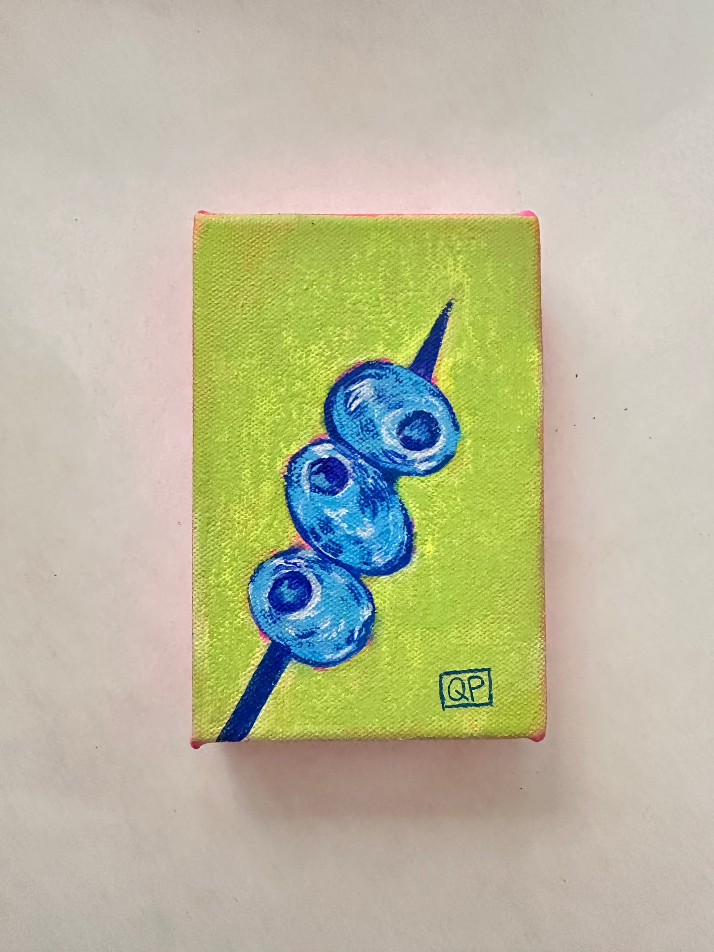 Stacked Olives Mini Art (Original Artwork)