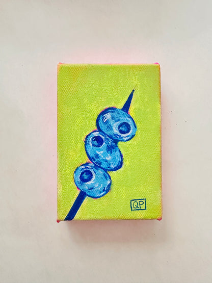 Stacked Olives Mini Art (Original Artwork)